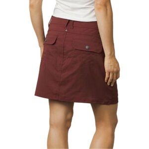 Prana Burgundy Halle Skort Skirt Size 6 water resistant